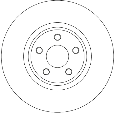 TRW Bremseskive df3964s 316mm 28mm for FORD FORD USA