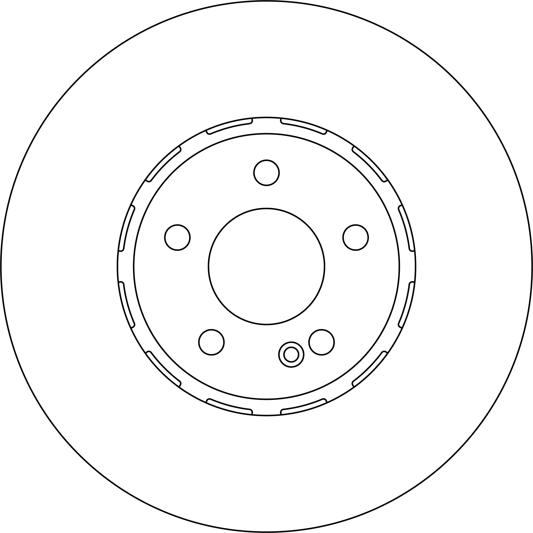 TRW Bremseskive df6246s 318mm 30mm for MERCEDES-BENZ