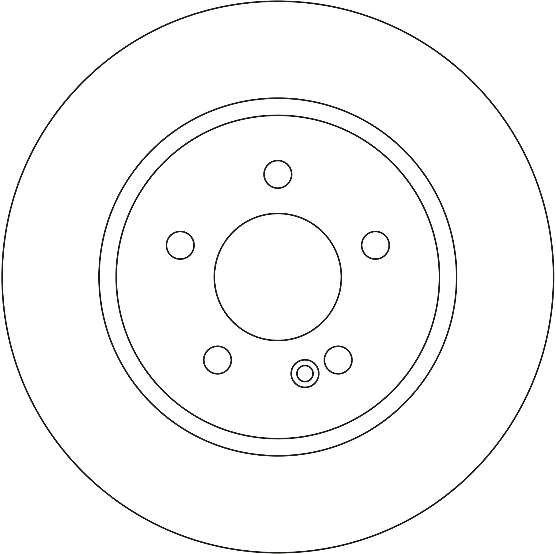 TRW Bremseskive df6285 300mm 12mm for MERCEDES-BENZ (BBDC)