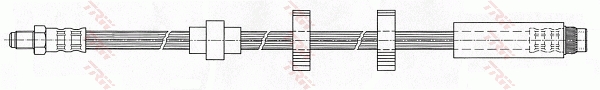 TRW Bremseslange phb639 for PEUGEOT