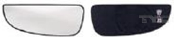 Spejlglas, udvendig spejl, TYC, venstre, b.la. til Fiat~Citroën~Peugeot