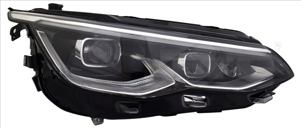 TYC Forlygte 2019133062 LED højre for VW
