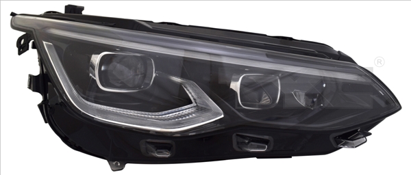 TYC Forlygte 2019133262 LED højre for VW