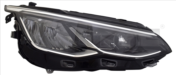 TYC Forlygte 2019135062 LED højre for VW