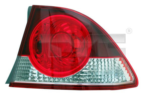 TYC Baglygte 110978012 venstre for HONDA