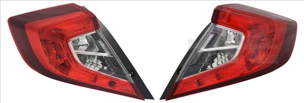 TYC Baglygte 1114599069 LED højre for HONDA