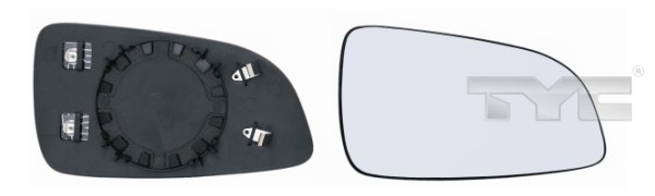 TYC Spejlglas, udvendig spejl 32500601 venstre for OPEL GENERAL MOTORS