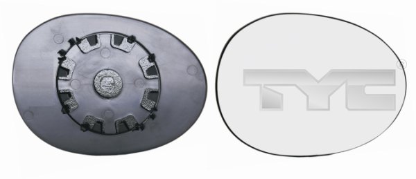TYC Spejlglas, udvendig spejl 30501161 venstre for PEUGEOT TOYOTA