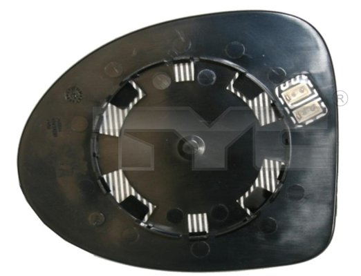 TYC Spejlglas, udvendig spejl 32801331 højre for RENAULT
