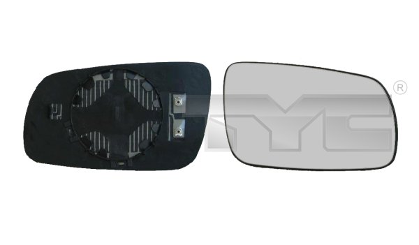 TYC Spejlglas, udvendig spejl 33200131 højre for SKODA