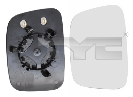TYC Spejlglas, udvendig spejl 33701481 venstre for VW