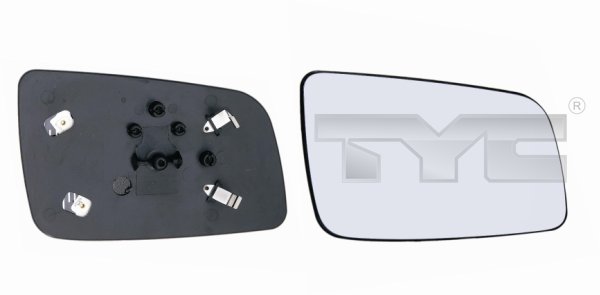 TYC Spejlglas, udvendig spejl 32500151 højre for OPEL GENERAL MOTORS