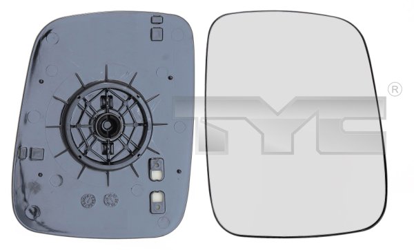 TYC Spejlglas, udvendig spejl 33700831 højre for VW