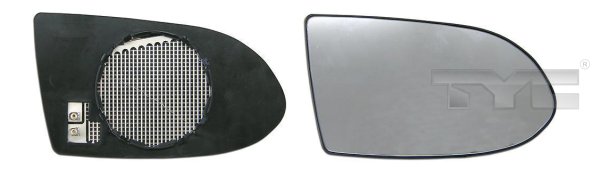 TYC Spejlglas, udvendig spejl 32500461 venstre for OPEL GENERAL MOTORS
