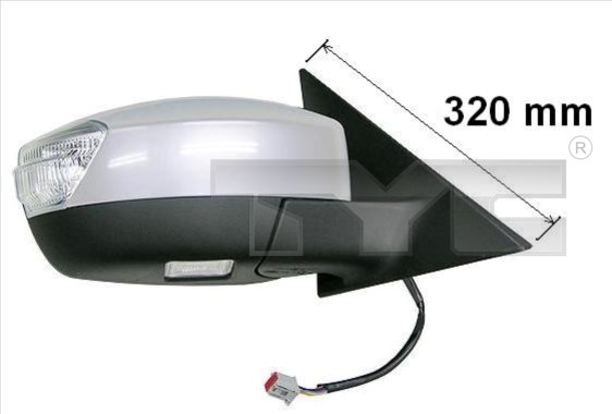 TYC Sidespejl 3100124 venstre for FORD