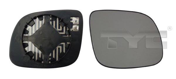 TYC Spejlglas, udvendig spejl 33200111 højre for SKODA