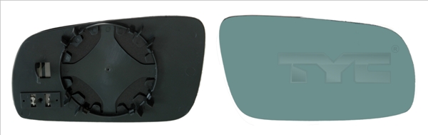 TYC Spejlglas, udvendig spejl 33702551 højre for VW