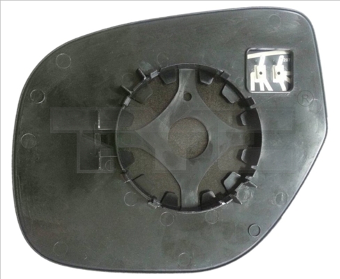 TYC Spejlglas, udvendig spejl 32300181 venstre for PEUGEOT MITSUBISHI