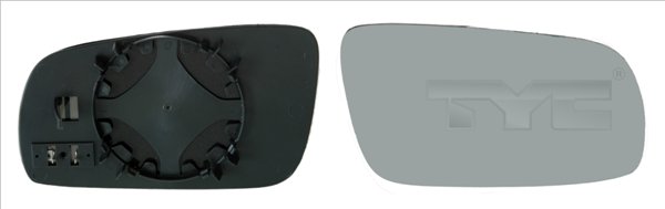 TYC Spejlglas, udvendig spejl 33702531 højre for VW