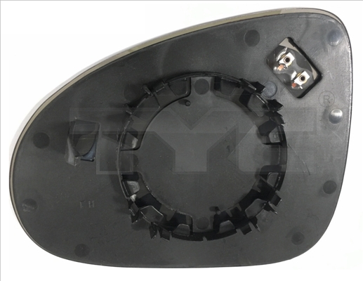 TYC Spejlglas, udvendig spejl 33702671 højre for VW