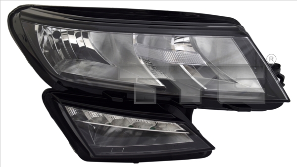 TYC Forlygte 2019454062 H7/H7 venstre for SKODA