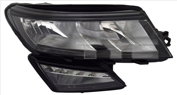 TYC Forlygte 2019454162 H8 venstre for SKODA
