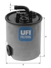 UFI Brændstof-filter 2400500 Filterindsats inlet__mm_916|Indgangs-Ø [mm]|10 height_mm_209|Højde [mm]|100 outer_diameter_mm_497|Yderdiameter [mm]|87 10