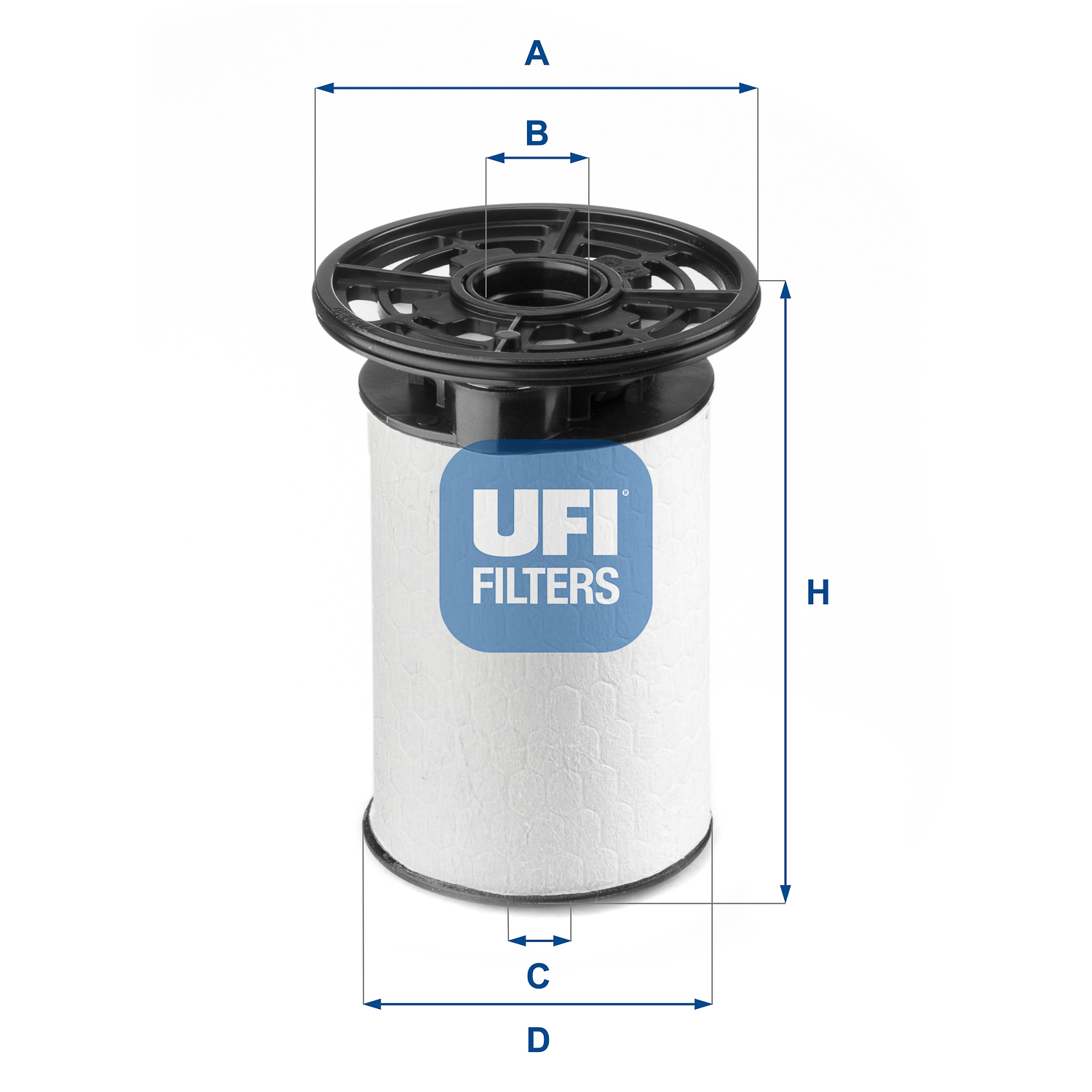 UFI Brændstof-filter 2607600 Filterindsats height_mm_209|Højde [mm]|115 outer_diameter_mm_497|Yderdiameter [mm]|82 outer_diameter_1_mm_978|Yderdiamete