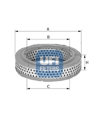 UFI Luftfilter 27.725.00 Filterindsats outer_diameter_mm_497|Yderdiameter [mm]|250 inner_diameter_1_mm_995|Inder diameter 1 [mm]|183 inner_diameter_2_