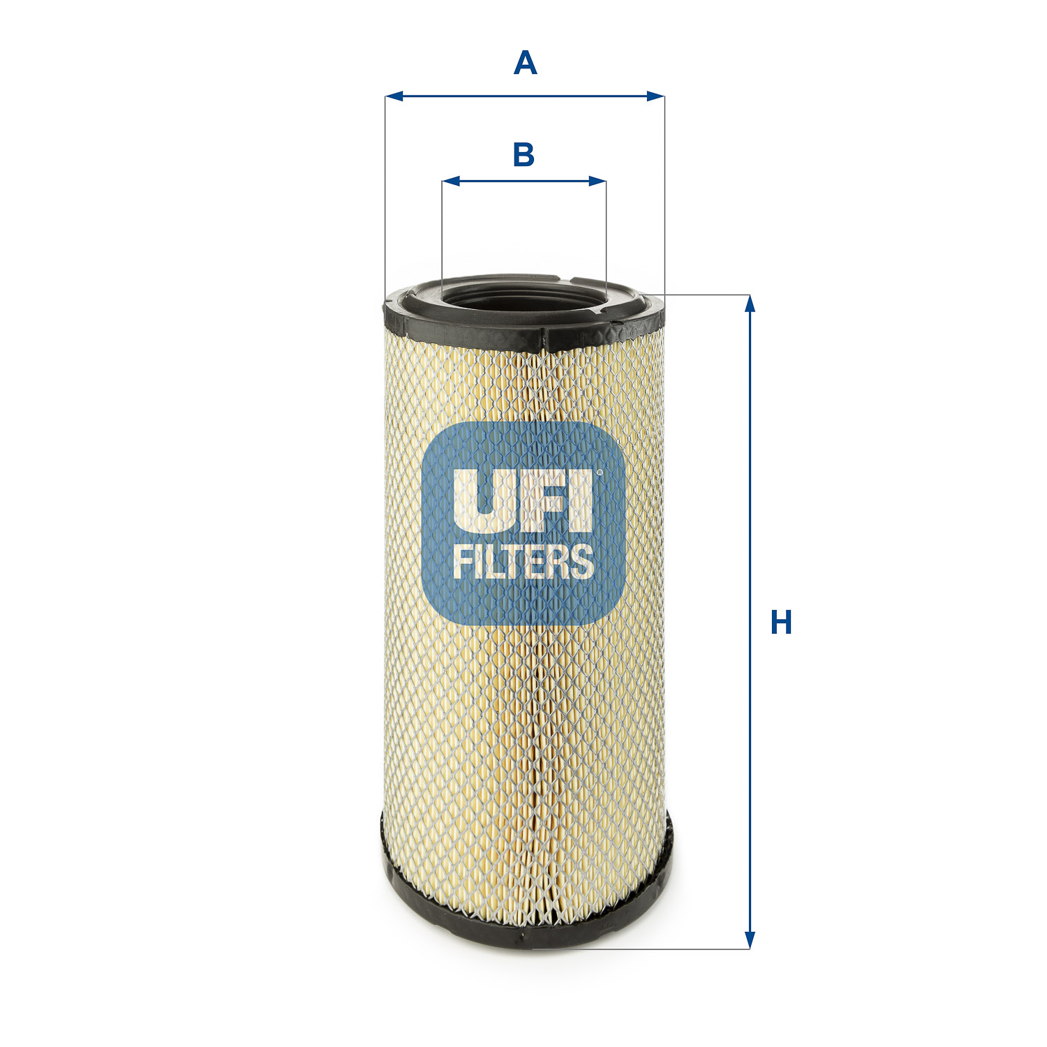 UFI Luftfilter 2735600 Filterindsats outer_diameter_mm_497|Yderdiameter [mm]|165 inner_diameter_1_mm_995|Inder diameter 1 [mm]|91 354mm for IVECO VOL