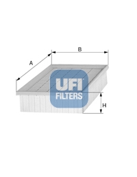 UFI Luftfilter 3017700 Filterindsats 40mm for FORD MAZDA KIA