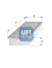 UFI Luftfilter 3018200 Filterindsats 70mm for MERCEDES-BENZ
