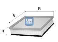 UFI Luftfilter 3011300 Filterindsats 57mm for VAG