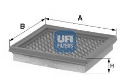 UFI Luftfilter 3012100 Filterindsats 42mm for FORD