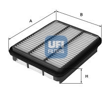 UFI Luftfilter 3045000 Filterindsats 45mm for GENERAL MOTORS