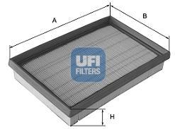 UFI Luftfilter 3037500 Filterindsats 50mm for RENAULT