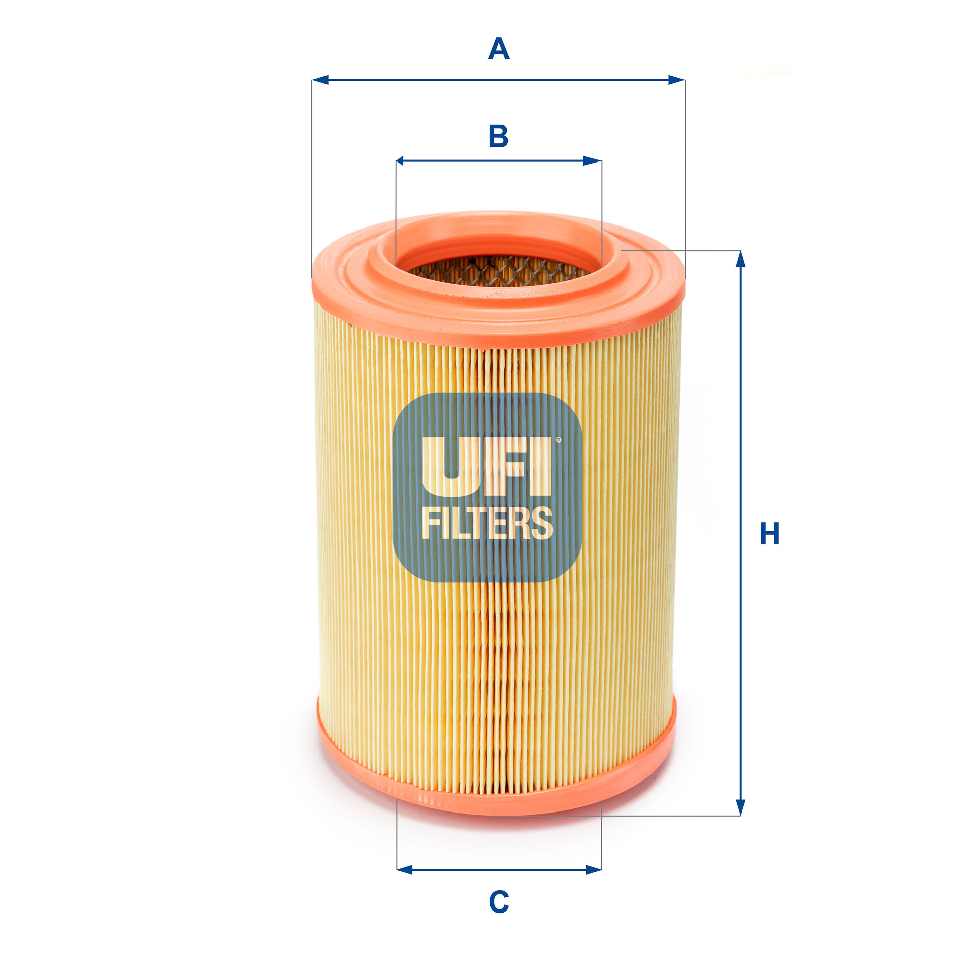 UFI Luftfilter 2719500 Filterindsats outer_diameter_mm_497|Yderdiameter [mm]|165 inner_diameter_1_mm_995|Inder diameter 1 [mm]|94 inner_diameter_2_mm_