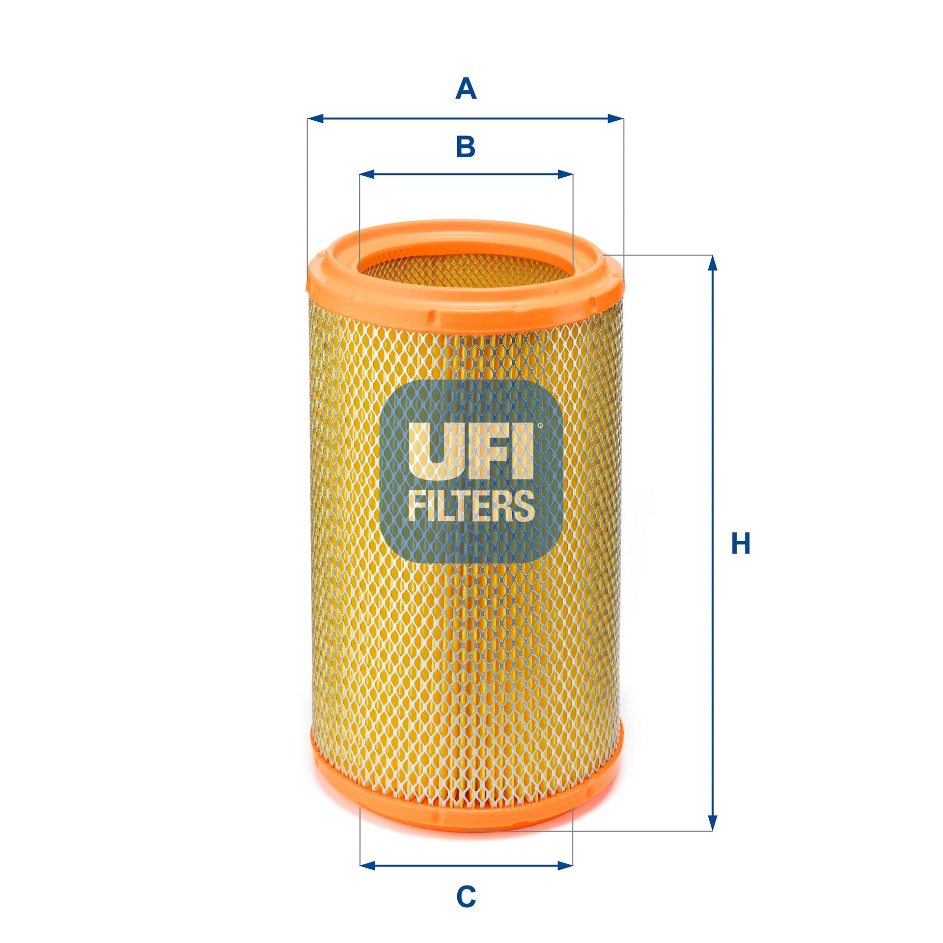 UFI Luftfilter 2723600 Filterindsats outer_diameter_mm_497|Yderdiameter [mm]|149 inner_diameter_1_mm_995|Inder diameter 1 [mm]|101 inner_diameter_2_mm