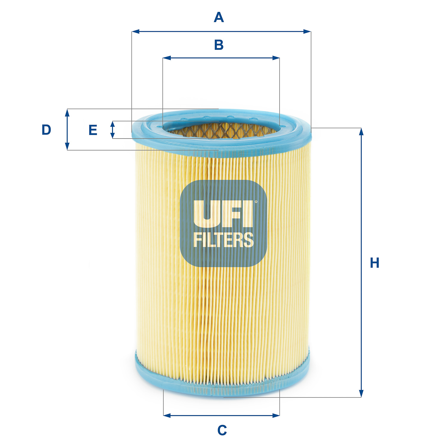 UFI Luftfilter 2725200 Filterindsats outer_diameter_mm_497|Yderdiameter [mm]|140 outer_diameter_1_mm_978|Yderdiameter 1 [mm]|92 inner_diameter_1_mm_99