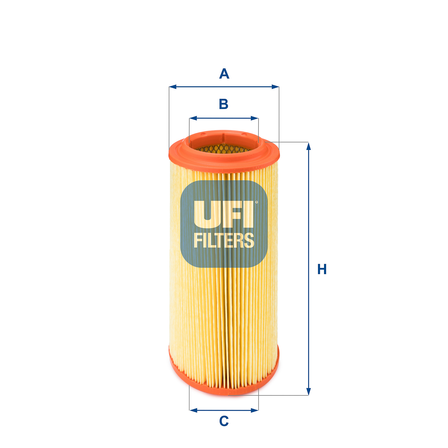 UFI Luftfilter 2725700 Filterindsats outer_diameter_mm_497|Yderdiameter [mm]|116 inner_diameter_1_mm_995|Inder diameter 1 [mm]|70 inner_diameter_2_mm_