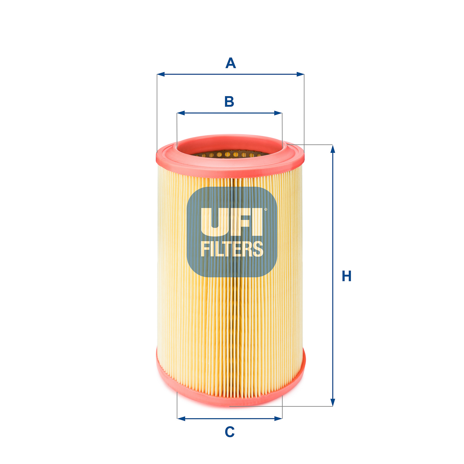 UFI Luftfilter 2736600 Filterindsats outer_diameter_mm_497|Yderdiameter [mm]|148 inner_diameter_1_mm_995|Inder diameter 1 [mm]|103 inner_diameter_2_mm