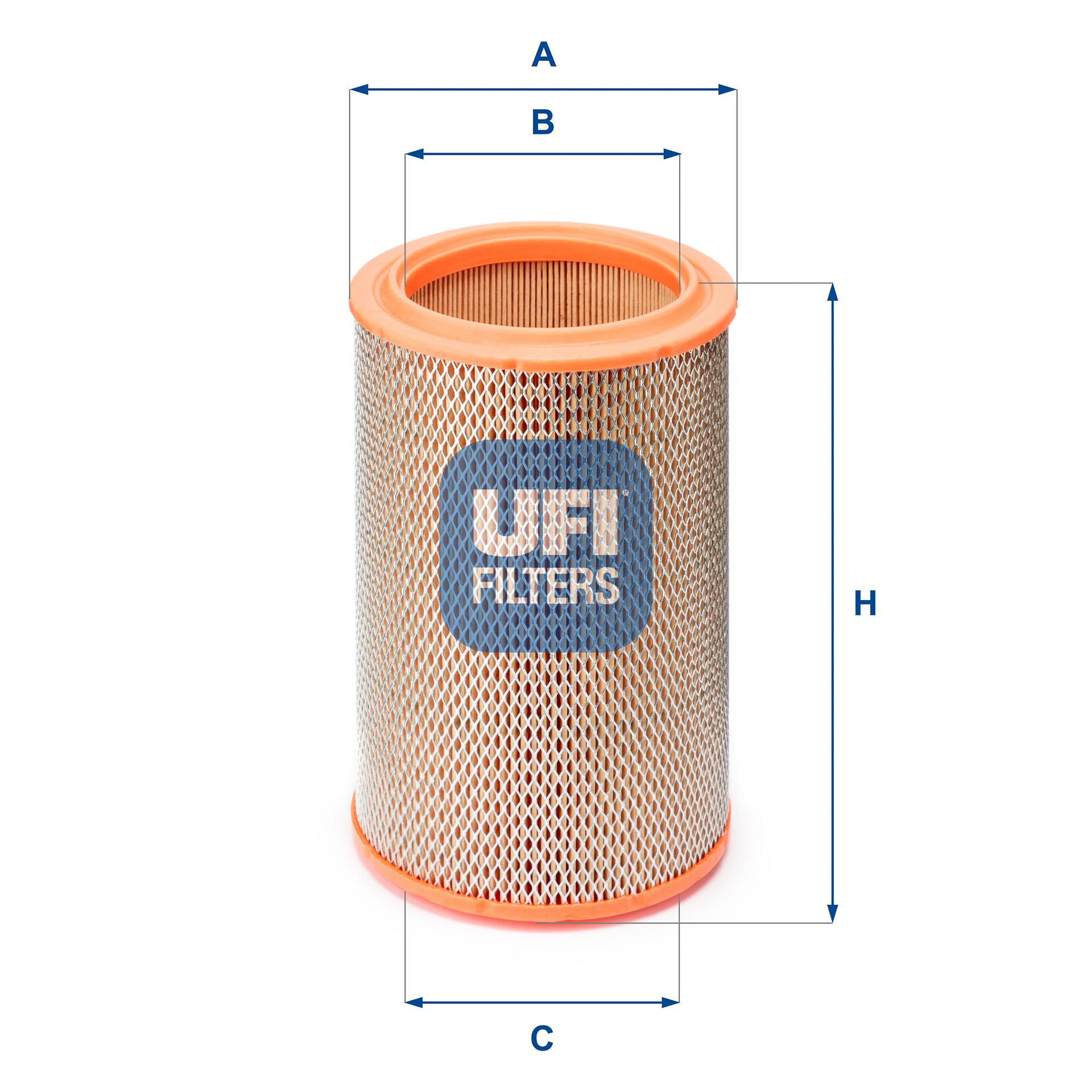 UFI Luftfilter 2758800 Filterindsats outer_diameter_mm_497|Yderdiameter [mm]|131 inner_diameter_1_mm_995|Inder diameter 1 [mm]|91 inner_diameter_2_mm_