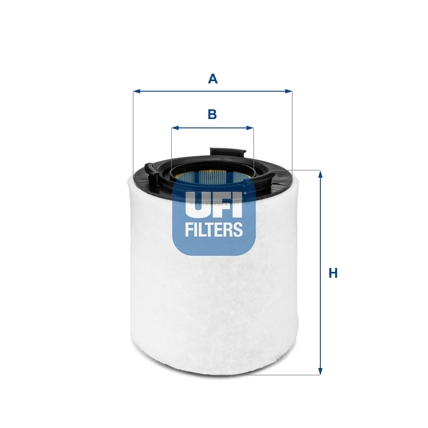 UFI Luftfilter 2762100 Filterindsats outer_diameter_mm_497|Yderdiameter [mm]|157 inner_diameter_1_mm_995|Inder diameter 1 [mm]|75 170mm for VAG
