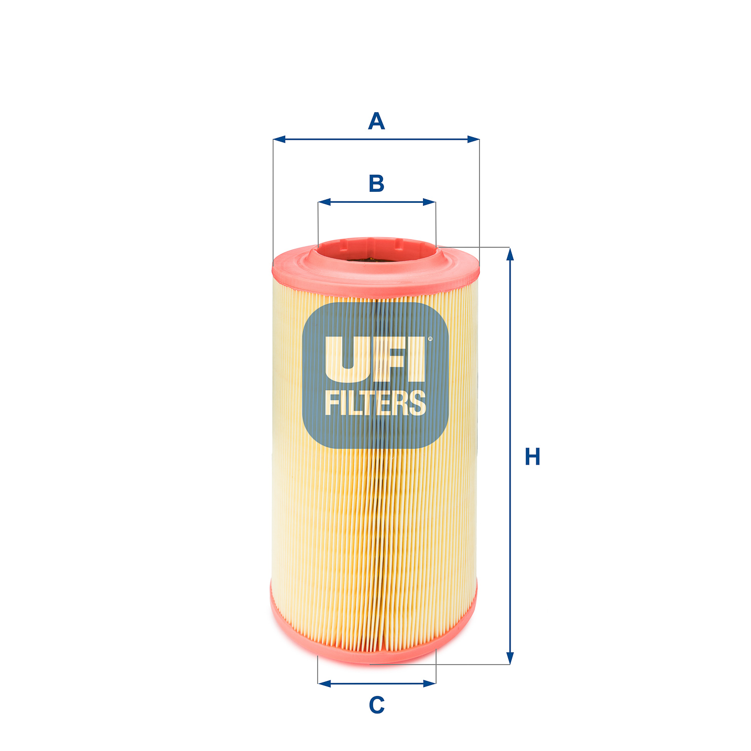UFI Luftfilter 2762800 Filterindsats outer_diameter_mm_497|Yderdiameter [mm]|168 inner_diameter_1_mm_995|Inder diameter 1 [mm]|94 inner_diameter_2_mm_