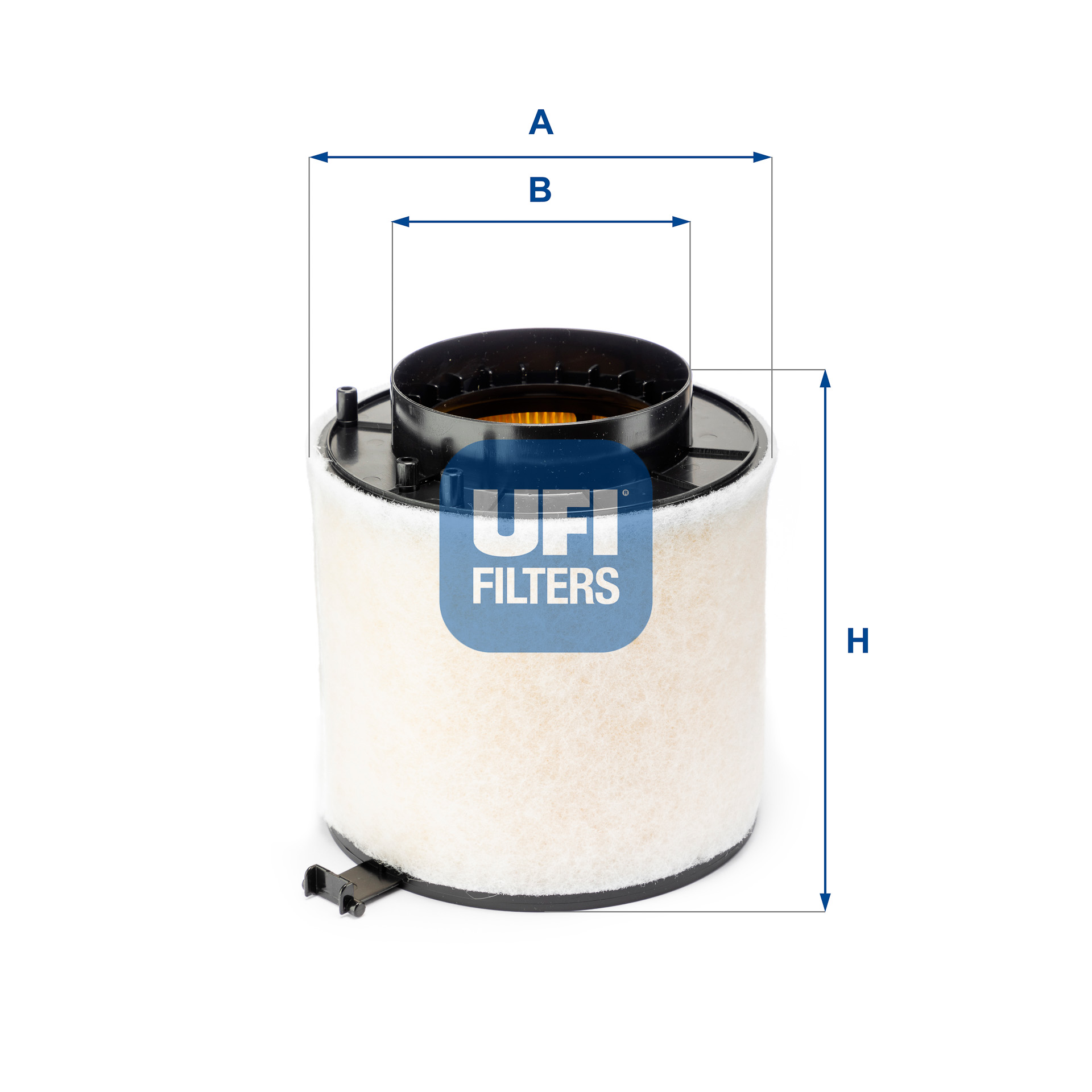 UFI Luftfilter 2769300 Filterindsats outer_diameter_mm_497|Yderdiameter [mm]|159 inner_diameter_1_mm_995|Inder diameter 1 [mm]|106 168mm for VAG