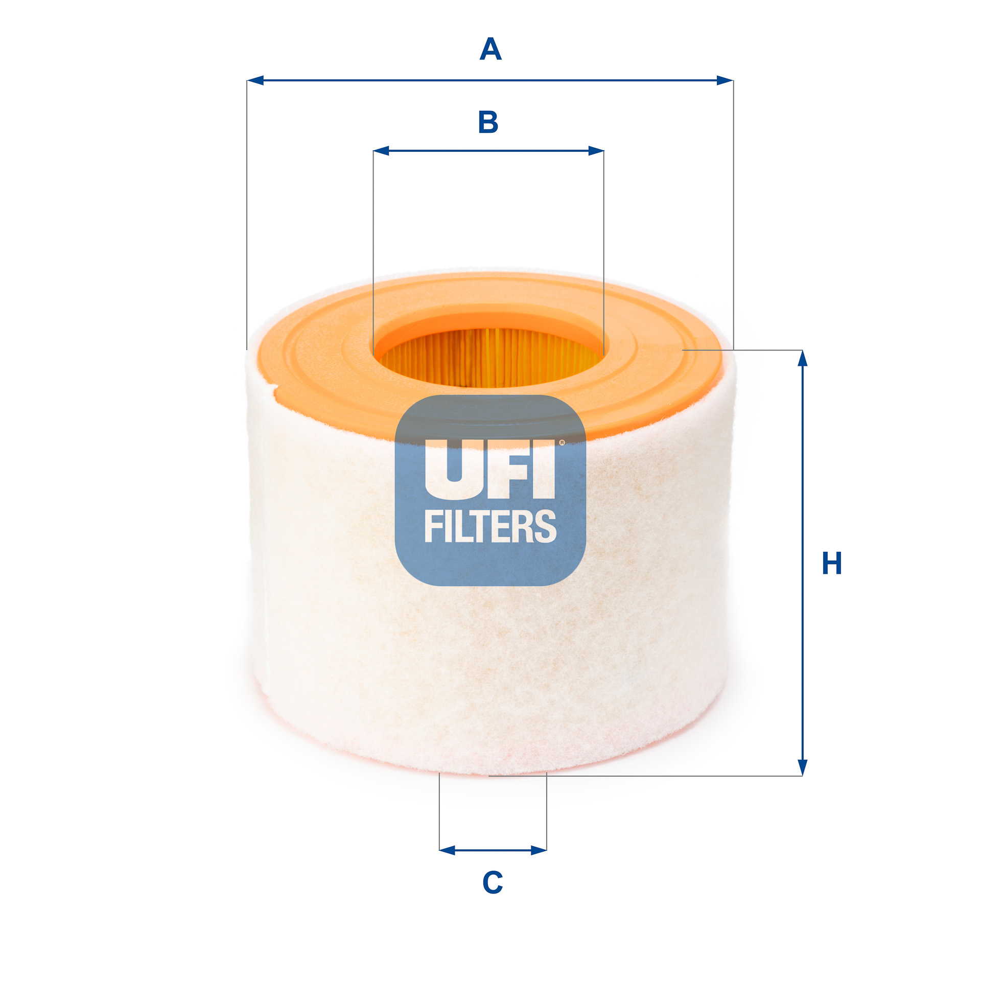 UFI Luftfilter 27a5400 Filterindsats outer_diameter_mm_497|Yderdiameter [mm]|156 inner_diameter_1_mm_995|Inder diameter 1 [mm]|78 inner_diameter_2_mm_