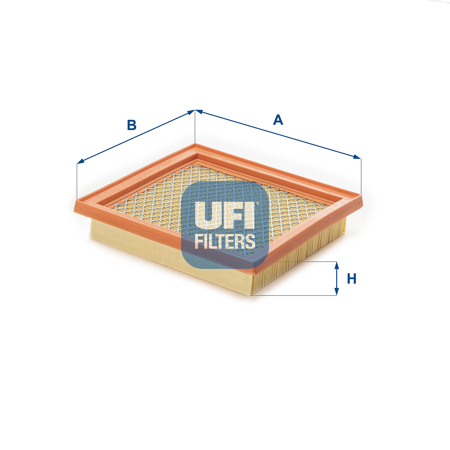 UFI Luftfilter 3002600 Filterindsats 34mm for NISSAN