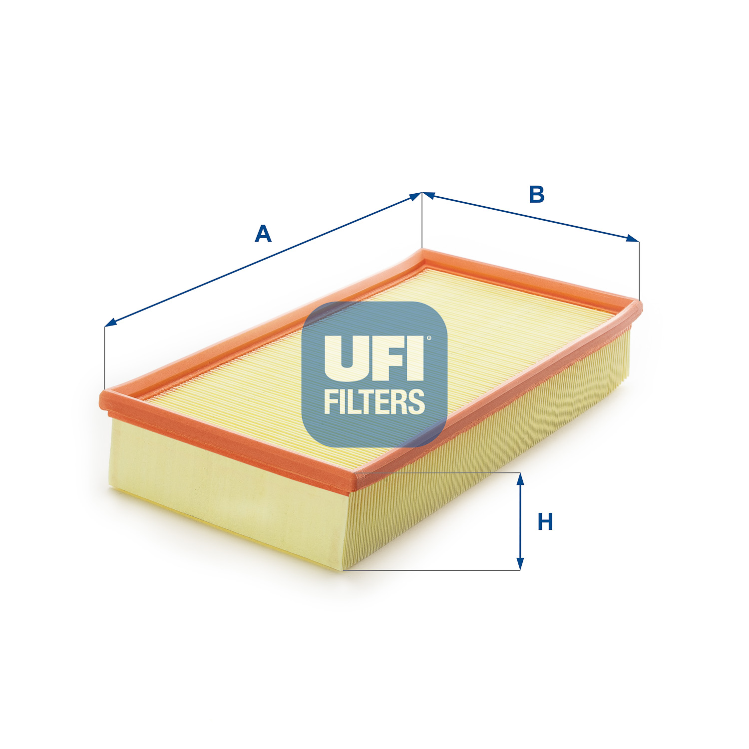 UFI Luftfilter 3007900 Filterindsats 38mm for VOLVO MITSUBISHI