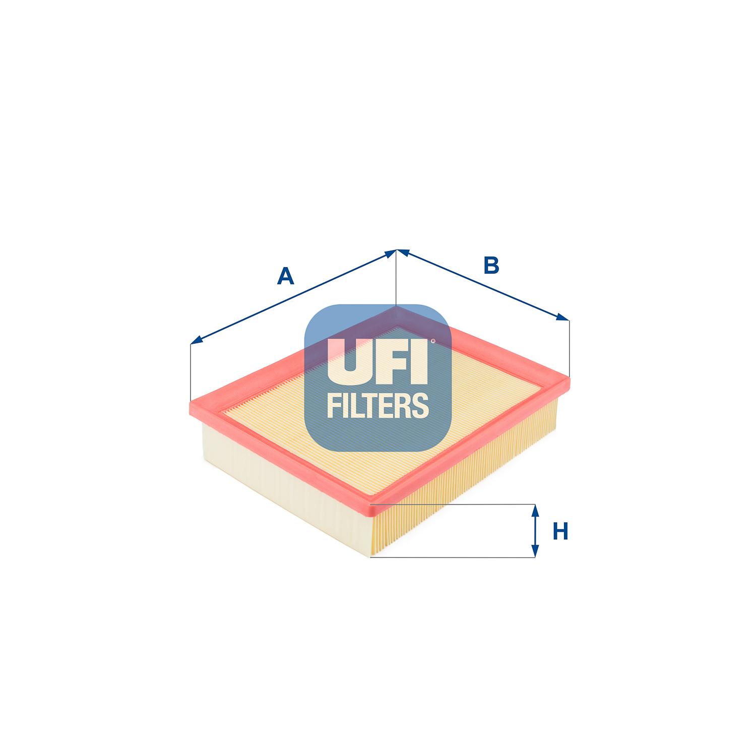 UFI Luftfilter 3009800 Filterindsats 50mm for FIAT