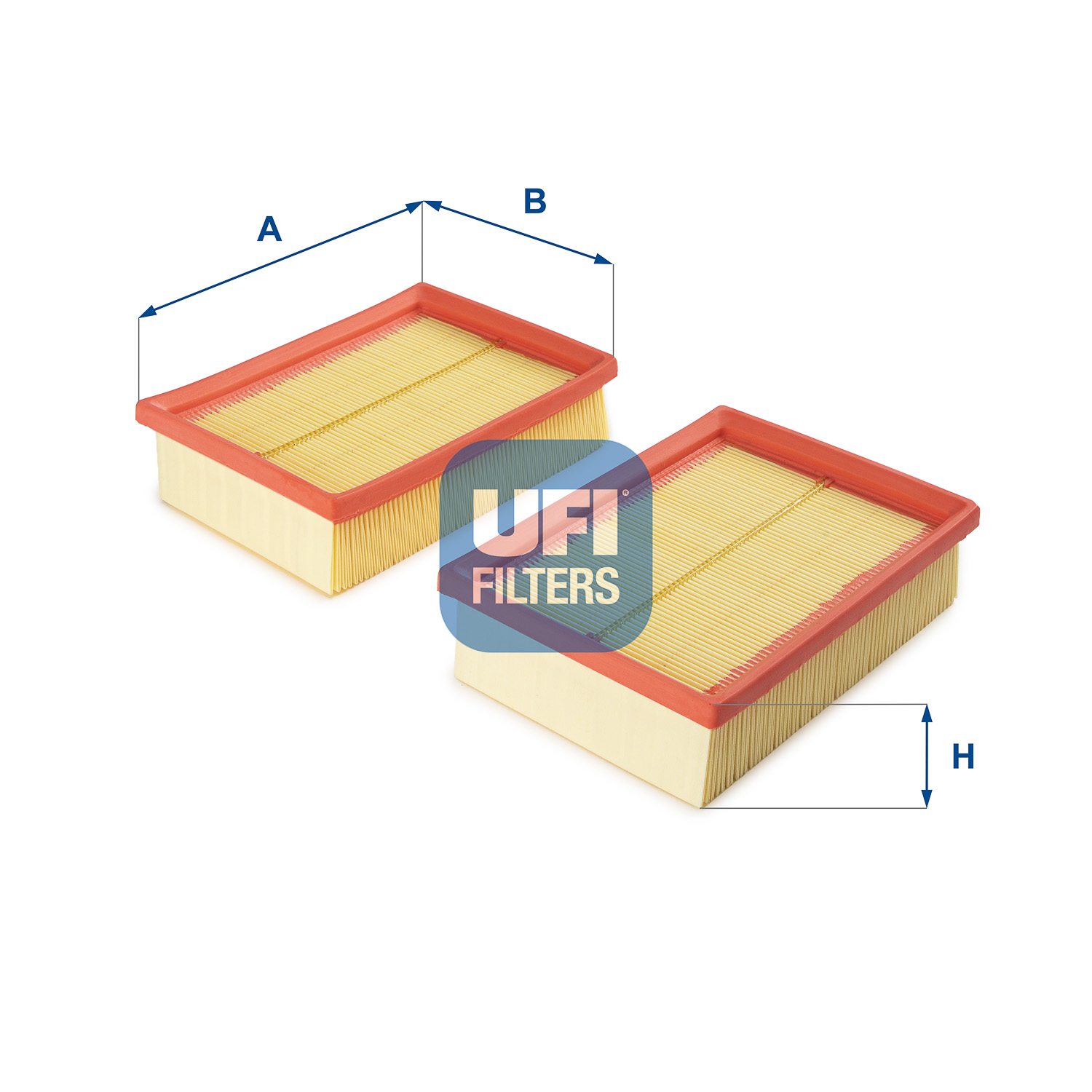 UFI Luftfilter 3013400 Filterindsats 50mm for VAG